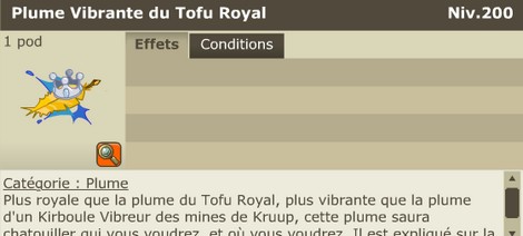 plume vibrante du TR